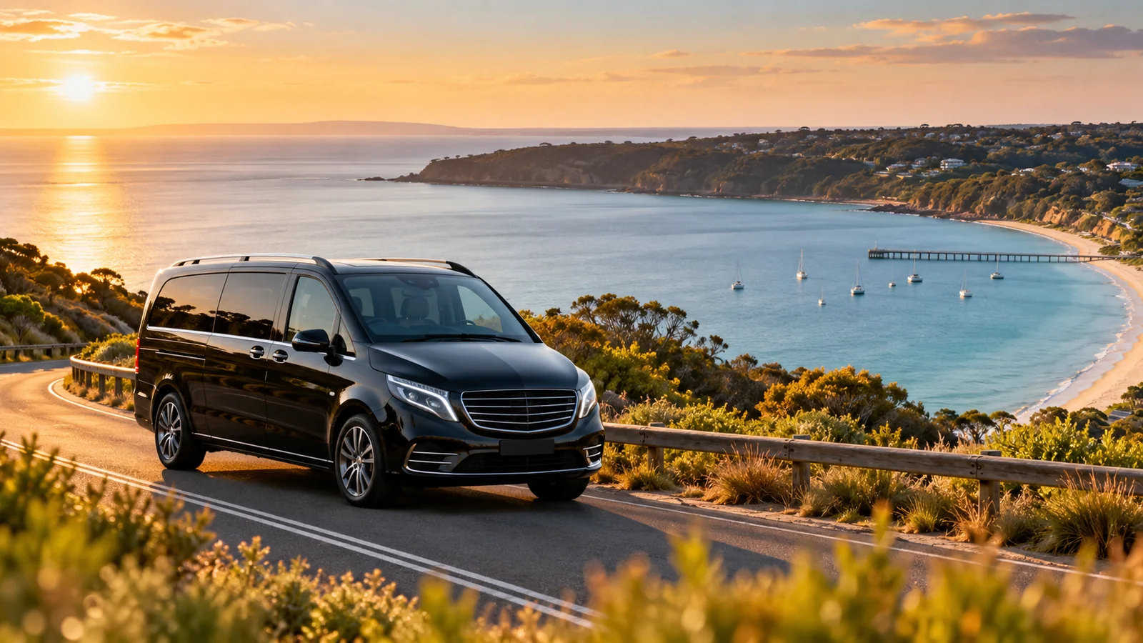 Mornington Peninsula airport transfers with EzyTransfers serving coastal towns, wineries and accommodation areas