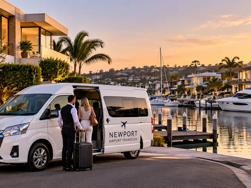 Newport local airport transfer area