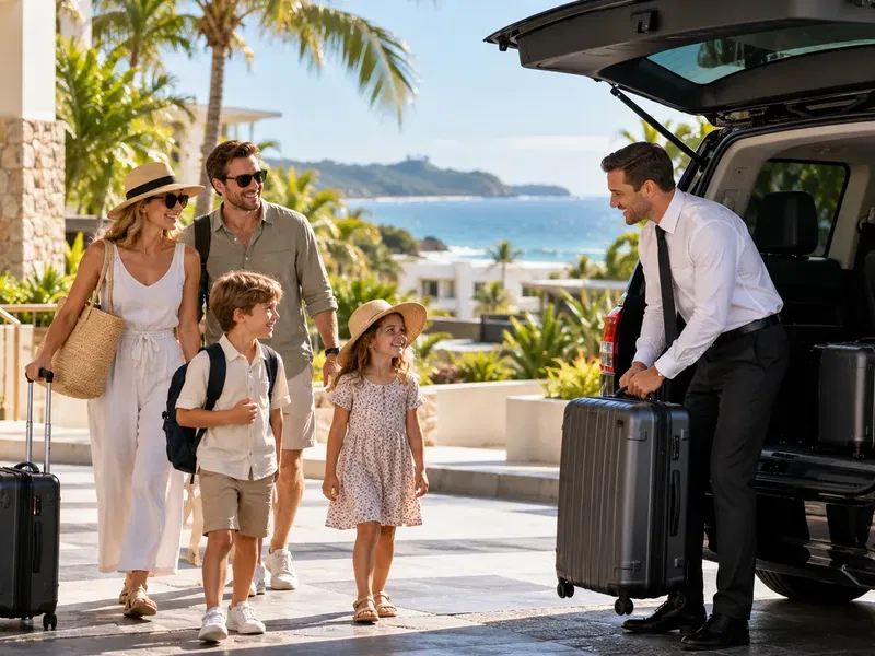 Broadbeach local airport transfer area
