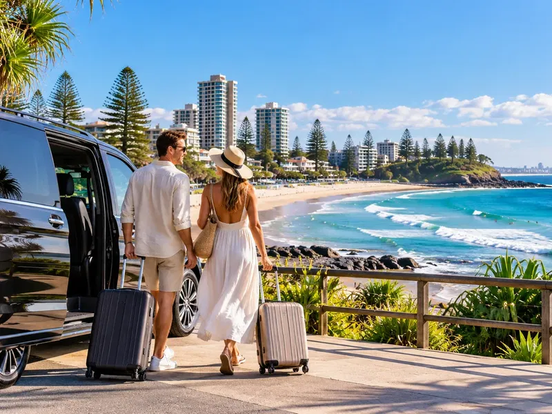 Burleigh Heads local airport transfer area