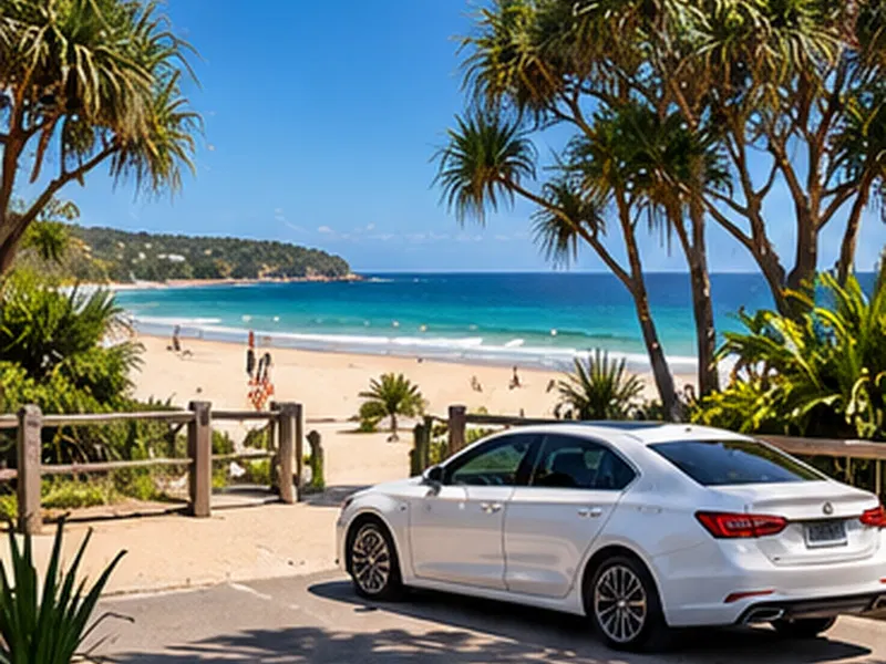 Coolum Beach local airport transfer area