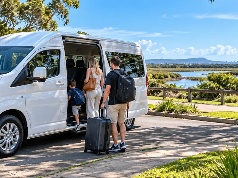 Melbourne CBD local airport transfer area
