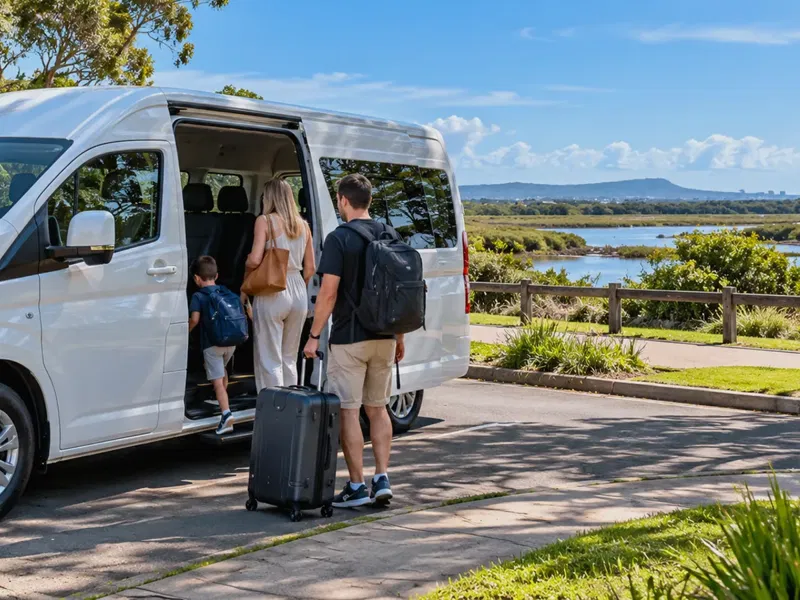 St Helena local airport transfer area
